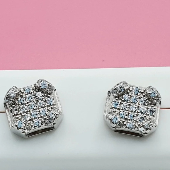 "925 Sterling Silver Cubic Zirconia Earrings, U19254570 - Picture 6 of 11
